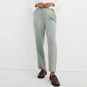 Madewell Corduroy Pull-On Tapered Pants Frosted Sage